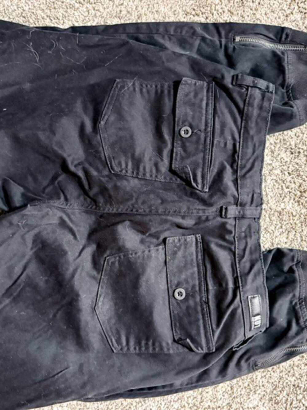 KUT from the Kloth Chris High Waist Cotton Blend Utility Joggers Size 10 - Picture 3 of 4